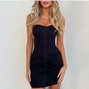 Tiger Mist Black Structured Top